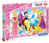 Clementoni Disney Princess Puzzle rompecabezas 104 pieza(s) Dibujos