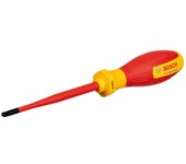 Bosch Professional destornillador VDE SL/PZ1x100 (certificado hasta 1000 V, aislado con elastómero termoplástico (TPE))
