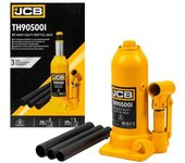 Gato Hidráulico para Coche JCB 5 Toneladas, elevador para vehículos de pasajeros, capacidad 5000 kg, rango de elevación 218-474 mm, válvula de seguridad, mango plegable.