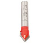 Fresa para ranurar en V Expert for Wood, 8 mm, D 12,7 mm, L 10 mm, G 44,5 mm, 90°