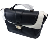Lancel, lancel, leather, handbag, black