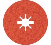 Bosch Professional 2608621820 25-Piece X-Lock Prisma Ceramic Fibre Sanding Disc R782 (Metal and Stainless Steel, 115 mm, grit G36, Accessories for Angle Grinders)