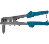 JOBI Extra WX7516, Pistola de remaches manual para remaches de aluminio, cuerpo de aluminio y metal, ideal para aplicaciones de sujeción en bricolaje y reparaciones