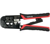 Yato YT-22442 crimpadora Herramienta pelacables Negro, Rojo