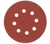 VOREL 08574 - disco abrasivo con los agujeros (velcro) p40 5pcs
