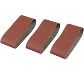Banda de lija Irwin K150 75 x 457 mm, para Black+Decker KA86/88, lijado en seco de madera tratada y metal, tamaño de grano 150, pack de 3 piezas, ideal para lijadoras de banda.
