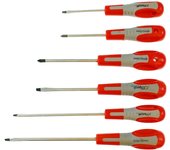 JOBI Juego de Destornilladores 6 Piezas, diseño ergonómico, precisión óptima, estructura reforzada, ideal para reparación y mantenimiento