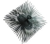 Szczotpol SZ117-SSA - Wycior para chimeneas, 140x140mm con alambre de acero, ideal para mantenimiento de chimeneas industriales.