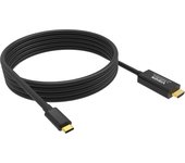 Vision TC 2MUSBCHDMI8K/BL cable de teléfono móvil Negro 2 m USB C