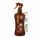 Babaria - Crema Solar Spray Aceite Bronceador con Protección SPF 20 + After Sun Aloe Vera | Acelerador Bronceado con Protector Solar | Babaria Bronceador Cuerpo | Aceite Sola