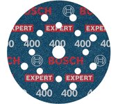Bosch 50x Disco de lija para láminas EXPERT O780, 125 mm (para Madera dura, Pintura sobre madera, Ø 125 mm, Grano 400, Professional Accesorios Lijadora excéntrica)
