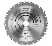 Bosch 1x Hoja de sierra circular PRO Wood para sierras circulares portátiles con cable (para Madera blanda, Madera dura, Ø mm, Professional Accesorios Sierra circular portátil) 24 Dientes