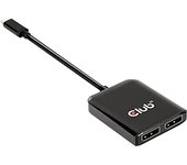 Club 3D Multi Stream Transporter (MST) Hub USB3.2 Gen2 Tipo C a DisplayPort™ Dual Monitor 4K60Hz St/B
