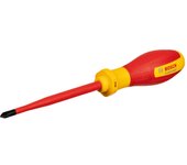 Bosch Professional destornillador VDE PH2x125 (certificado hasta 1000 V, aislado con elastómero termoplástico (TPE))