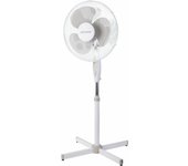 Ventilador de Piso Blanco, Volteno, Modelo Compacto y Potente, Ideal para Hogar u Oficina, 3 Velocidades y Cabezal Oscilante