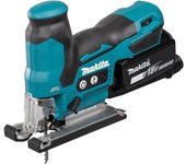 Sierra Caladora Inalámbrica Makita 18V DJV185RFJ con 2 baterías de 3,0Ah, motor sin escobillas y maletín Makpac para cortes precisos en madera y metal