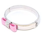 Estee lauder, dukas collection 2020 - pink ribbon, for breast cancer awareness campaign, bracelet, pink, for women