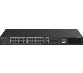 Ruijie Networks RG-ES228GS-P switch Gestionado Gigabit Ethernet (10/100/1000) Energía sobre Ethernet (PoE) Negro