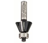 Fresa para biselar laminados, 8 mm, D1 23,7 mm, B 5,5 mm, L 12 mm, G 54 mm, 25°