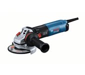 Bosch Professional GWS 17-125 S INOX - Amoladora angular (1700 W, Ø 125 mm, especial inox, vel. regulable 1900-7800 rpm, Antivibration, KickBack Control)