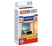 tesa Mosquitera para ventanas de profundidad de suelo de la mejor calidad, color antracita, transparente, 1,2 m x 2,4 m