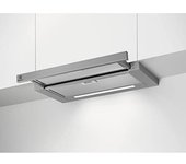 Electrolux LFP616X Campana extractora extraíble, 60 cm, 3 velocidades, Potencia máxima 440 m3/h, Control botones, Luces LED, Filtro de carbón lavable antigrasa, Inox, Clase A