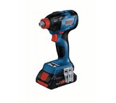 Bosch Professional 18V System GDX 18V-210 C - LLave de impacto a batería (Brushless, 210 Nm, conectable, 2 baterías x 5.0Ah, en L-BOXX)