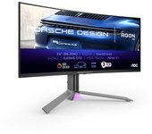 AOC Porsche PD34 pantalla para PC 86,4 cm (34") 3440 x 1440 Pixeles Wide Quad HD QD-OLED Negro