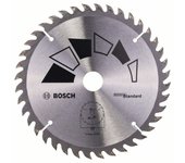 Bosch 1x Hoja de Sierra Circular Standard (para Madera, Ø 160 x 2.2/1.5 x 20/16 mm, 40 Dientes, ATB, con 1x Anillo de Reducción 16 mm, Accesorios Sierras Circulares)