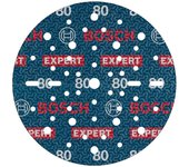 Bosch 50x Disco de lija para láminas EXPERT O780, 150 mm (para Madera dura, Pintura sobre madera, Ø 150 mm, Grano 80, Professional Accesorios Lijadora excéntrica)