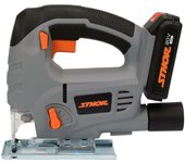 Sierra de calar Sthor 20V 2300 suw./min, modelo 1x2,0ah, herramienta profesional de alta potencia, ideal para cortes precisos en madera y otros materiales, diseño ergonómico.