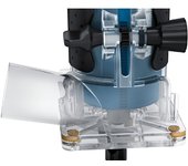 Bosch Professional fresadora de cantos GLF 55-6 (motor de 550 W girando a 33 000 rpm., incl. 2 llaves de una boca, 1 recogedor, tope paralelo, rodillo de corte al ras)