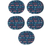 Bosch 55x Set de 55 discos de lija para láminas EXPERT O780, 150 mm (para Madera dura, Pintura sobre madera, Ø 150 mm, Grano 60/80/120/180/240, Professional Accesorios Lijadora excéntrica)