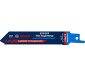 Bosch Professional 1x Hoja de sierra sable Expert `Thin Tough Metal` S 522 EHM (para Láminas de acero inoxidable, Longitud 115 mm, accesorios Sierra sable)