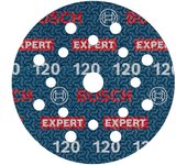 Bosch 50x Disco de lija para láminas EXPERT O780, 125 mm (para Madera dura, Pintura sobre madera, Ø 125 mm, Grano 120, Professional Accesorios Lijadora excéntrica)