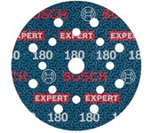 Bosch 50x Disco de lija para láminas EXPERT O780, 125 mm (para Madera dura, Pintura sobre madera, Ø 125 mm, Grano 180, Professional Accesorios Lijadora excéntrica)