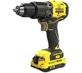 Perceuse visseuse a percussion Brushless 60 Nm - Lithium 18V - 2 Batteries 4Ah - STANLEY FATMAX V20 - SFMCD715M2K-QW