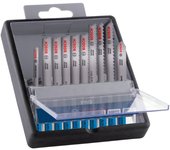 Bosch Juego de 10 hojas de sierra de calar de metal y aluminio (para chapas de acero inoxidable, chapa de acero, longitud de 92 mm, sierra de calar profesional)