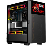 NOX XTREME PRODUCTS Hummer BIOS - Semitorre ATX | M-ATX | ITX, Pantalla LCD 8" Personalizable, Panel Frontal Metal Mesh, Lateral Cristal Templado, Espacio para 11 Ventiladores, USB-C y 3.0, Negro