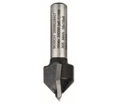 Fresa para ranuras en V, 8 mm, D1 16 mm, L 16 mm, G 45 mm, 90°