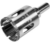 YATO, modelo YT-60430, Broca diamantada para vidrio y cerámica, 1 pieza, acabado pulido, uso en seco y mojado, material electrochapado, herramienta profesional