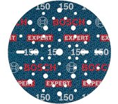 Bosch 50x Disco de lija para láminas EXPERT O780, 150 mm (para Madera dura, Pintura sobre madera, Ø 150 mm, Grano 150, Professional Accesorios Lijadora excéntrica)