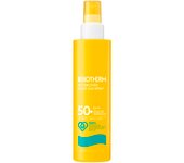 Biotherm, Waterlover Protección Solar Leche Hidratante SPF 50+, Spray Contra Rayos UVB, Resistente al Agua y a la Arena, Eco-testado, Enriquecido con Life Plankton, 200 ml