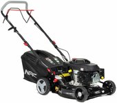 Cortacésped de gasolina NAC LS42-146-NG con motor 146cc, tracción, ideal para césped y jardines medianos, diseño robusto, eficiente, fácil de manejar y duradero.