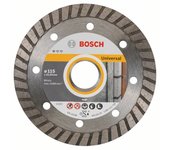 Bosch Professional 2 608 602 393 - Disco tronzador de diamante Standard for Universal Turbo (115 x 22,23 x 2 x 10 mm), Multicolor