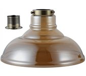 Tulipa de cristal para portalámparas e27 cloche