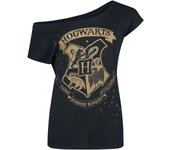 Camiseta de Harry Potter - Escudo de Hogwarts - S XXL - para Mujer - Negro