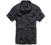 Camisa manga Corta de Brandit - Roadstar - M 5XL - para Hombre - negro/azul