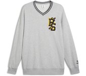 Sudadera de Puma - PUMA x STAPLE V-Neck Crew TR - S L - para Hombre - Gris