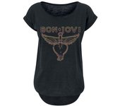 Camiseta de Bon Jovi - Heart & Dagger Outline - S 3XL - para Mujer - Negro